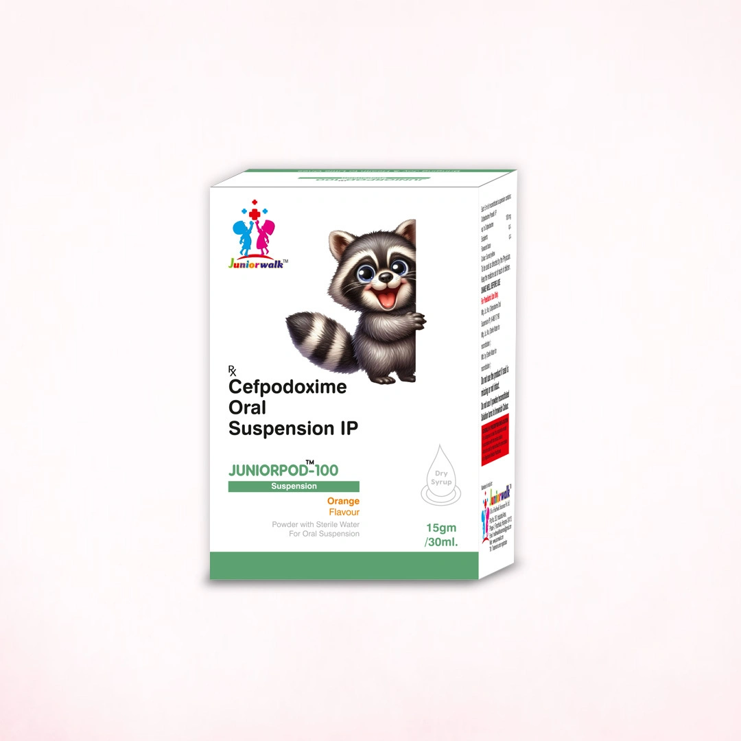 JUNIORPOD 100 Suspension Dry syrup 30ML Orange Flavour