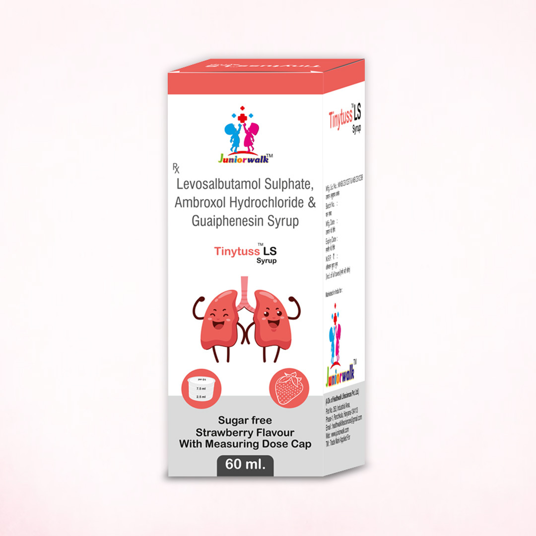 TINYTUSS LS Syrup 60ML Sugar Free Strawberry Flavour