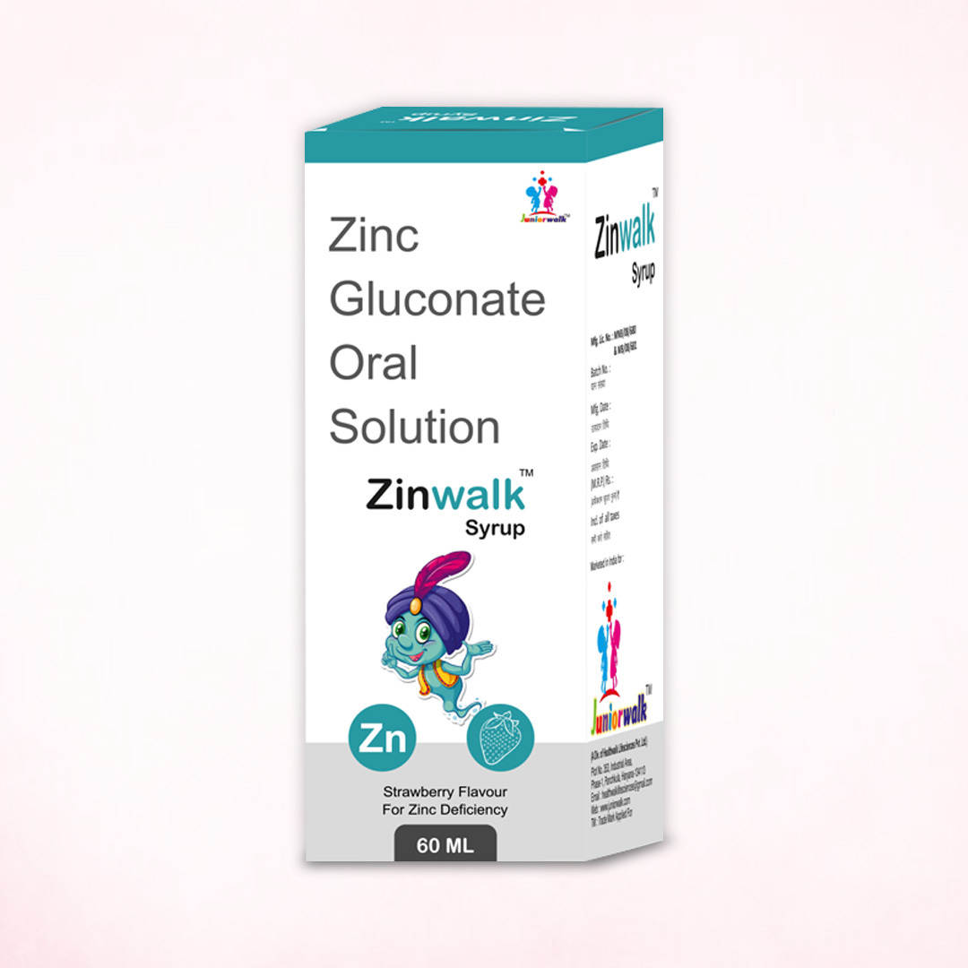 ZINWALK Syrup 60ML Strawberry Flavour